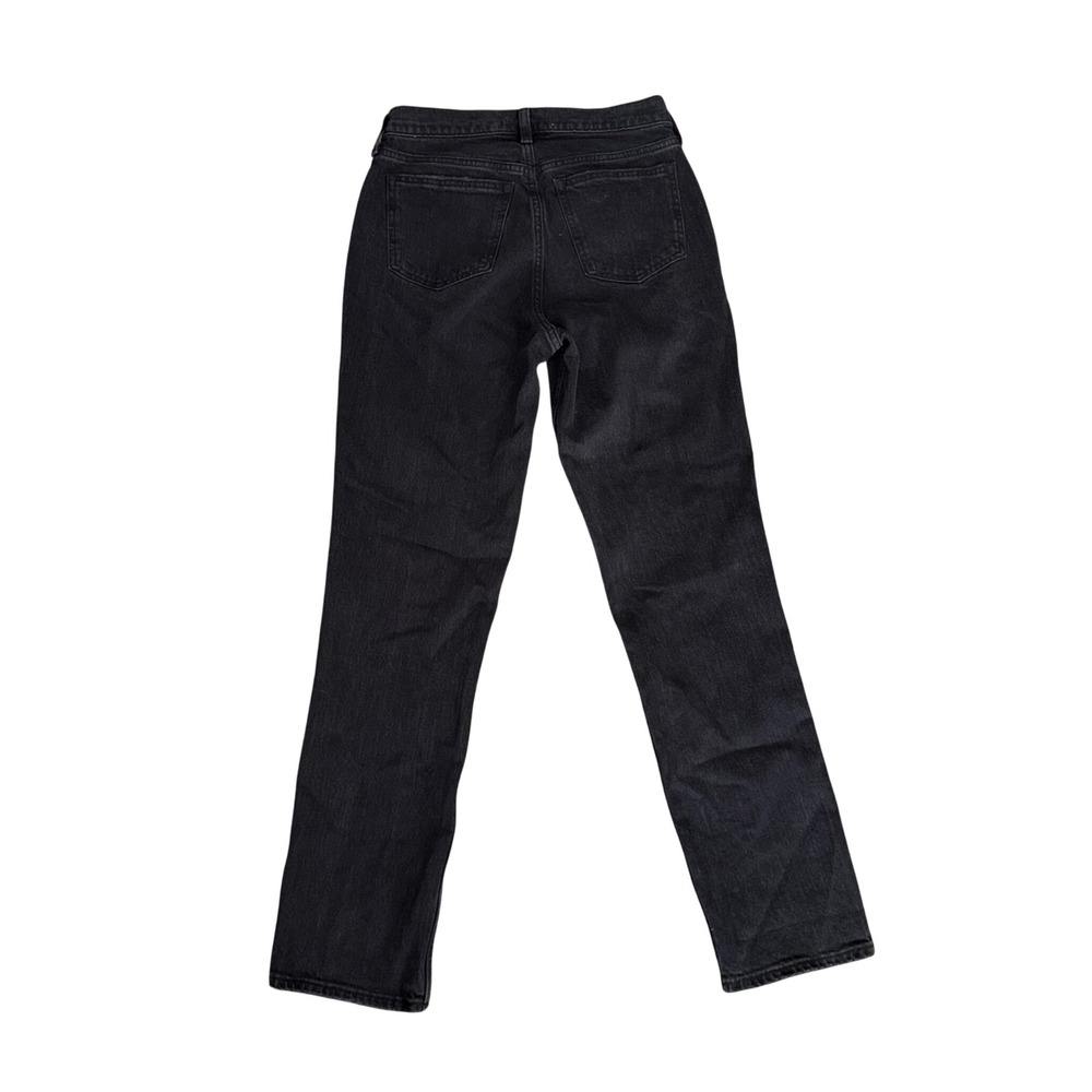 Abercrombie & Fitch 90s Straight Jeans Womens 26 Black NEW Curve Love Mid Rise - Picture 4 of 4